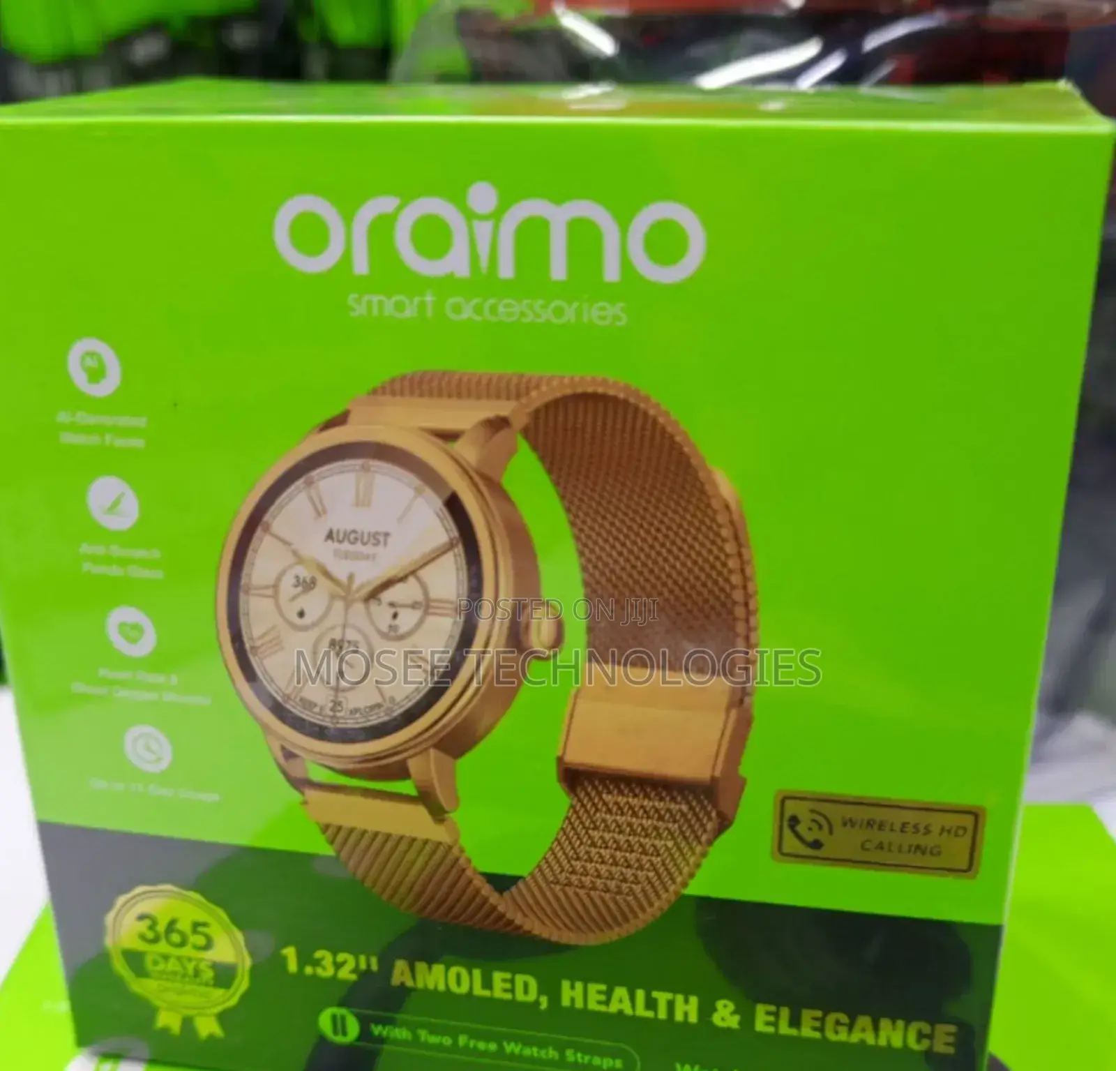 Oraimo Watch Muse Smartwatch With 1.32" AMOLED Display
