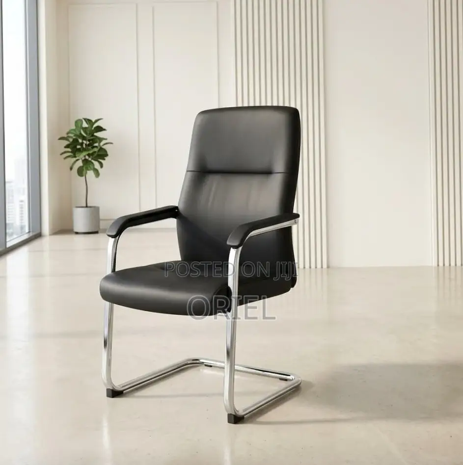 Office Waiting Leather Chair : Classic Guest Chair