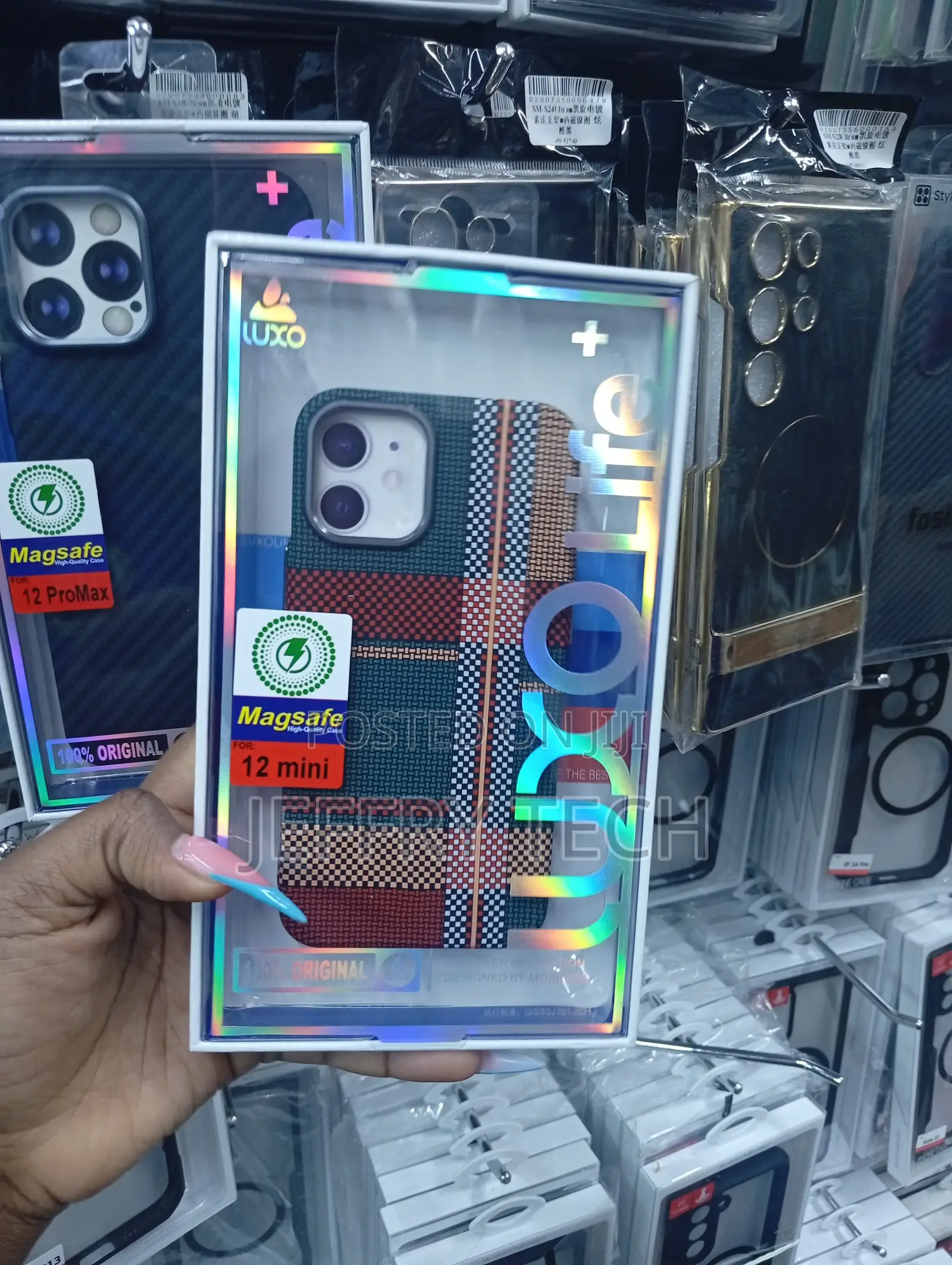 LUXO MagSafeCase a Multicolor Tribal and Designed for iPhone 12 Min