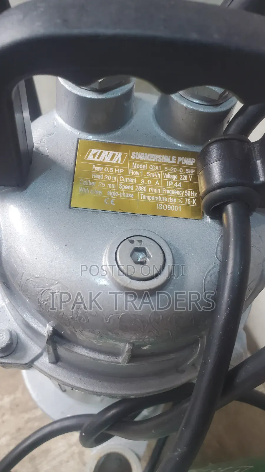 QDX Submersible Water Pump 0.5HP Electric Drainage Pump – High Power