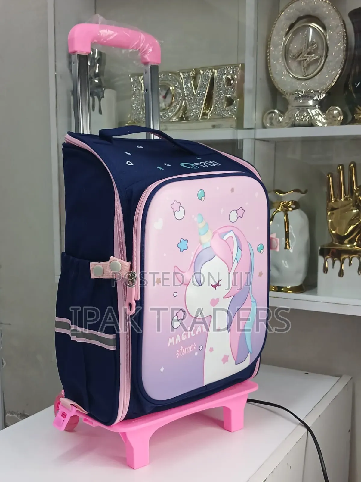 ` *Rolling Trolley School Bag* ` *High Capacity School Bag*