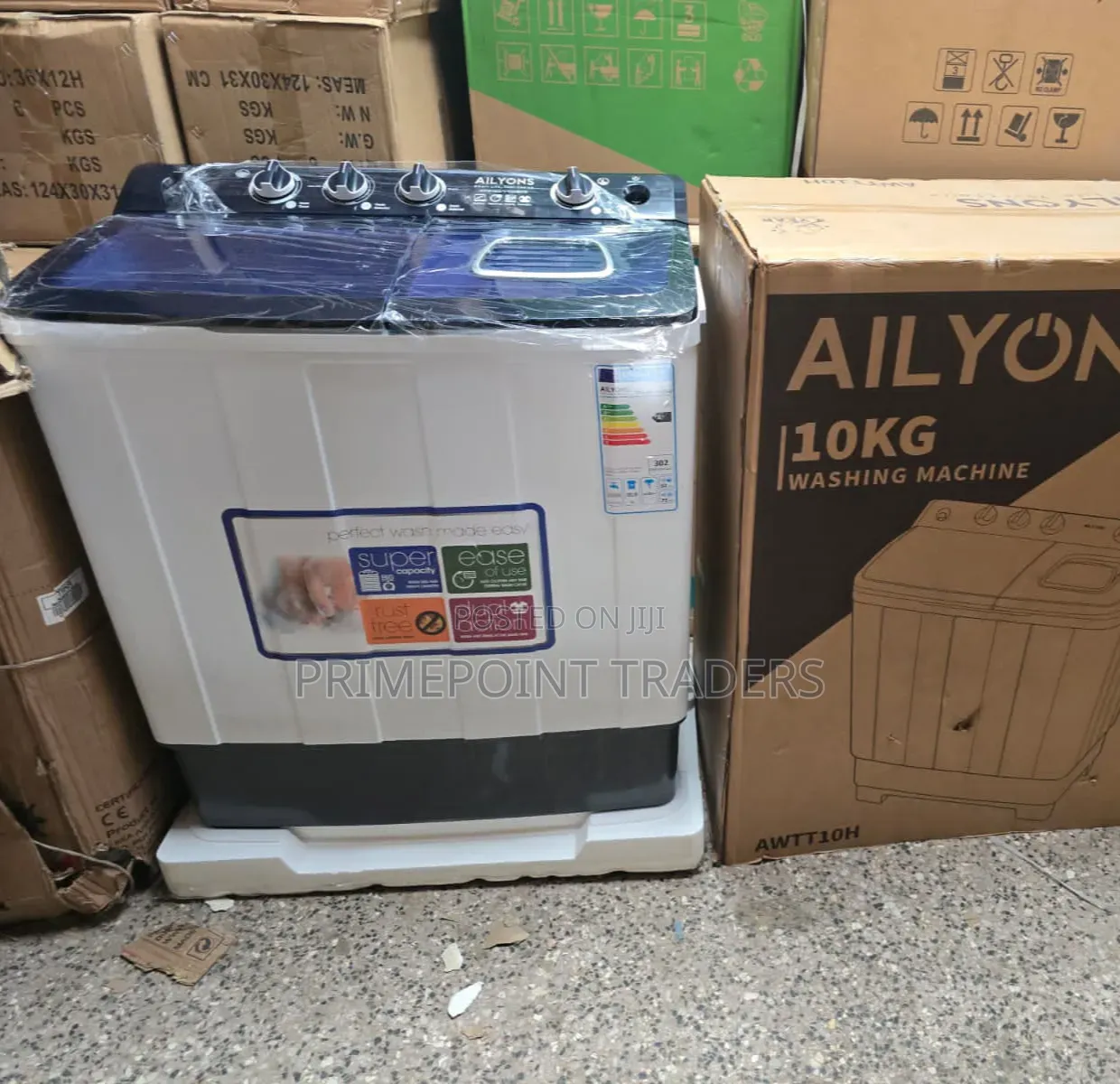 Ailyons 10KG Twin Tub Washer – Large Capacity Laundry Solution