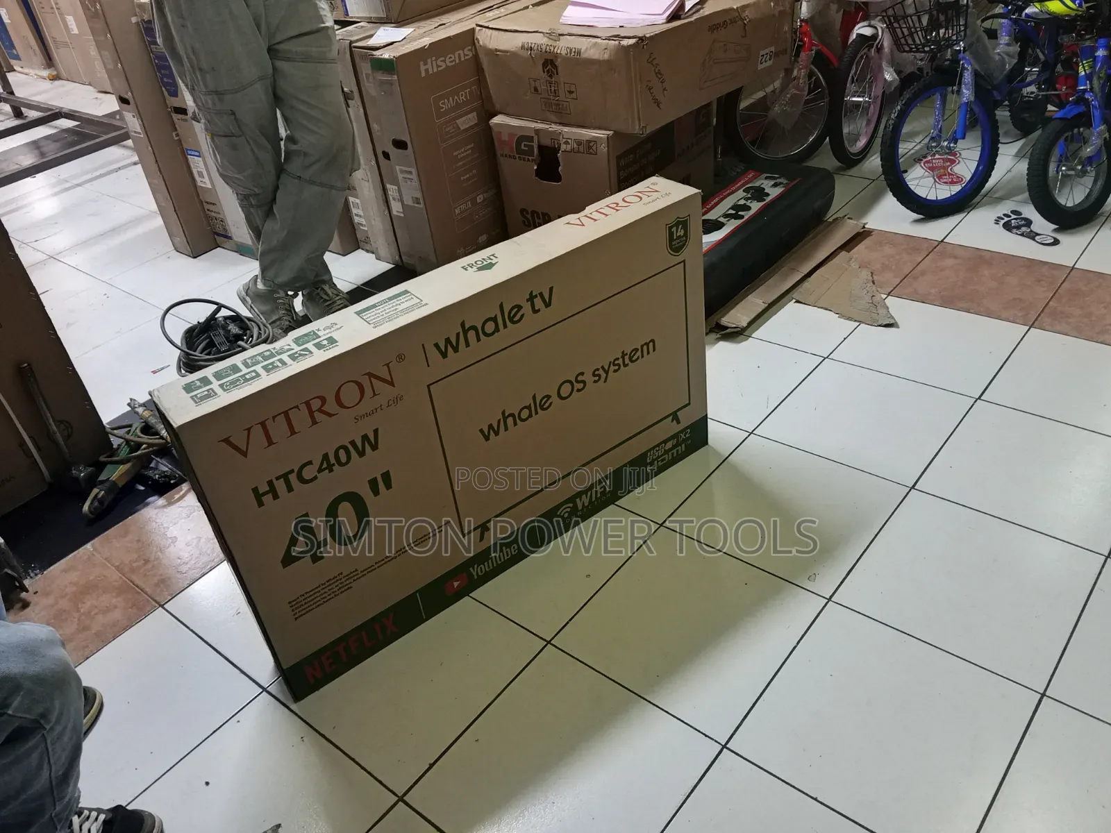 Vitron 40-Inch Smart Whale TV (Model: HTC40W).