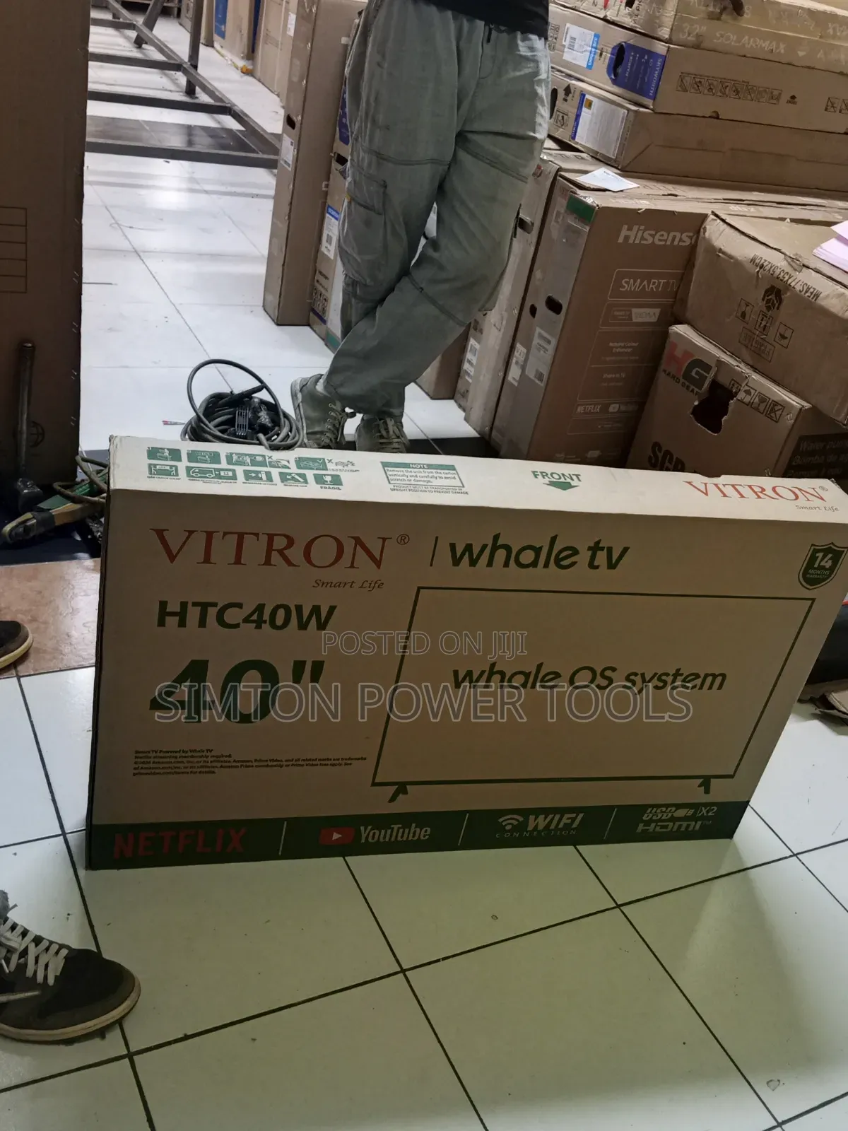 Vitron 40-Inch Smart Whale TV (Model: HTC40W).
