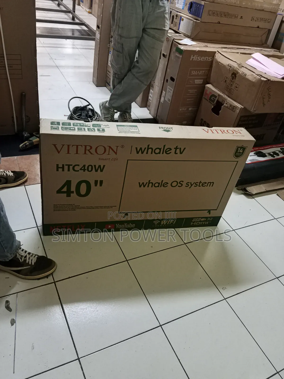 Vitron 40-Inch Smart Whale TV (Model: HTC40W).....