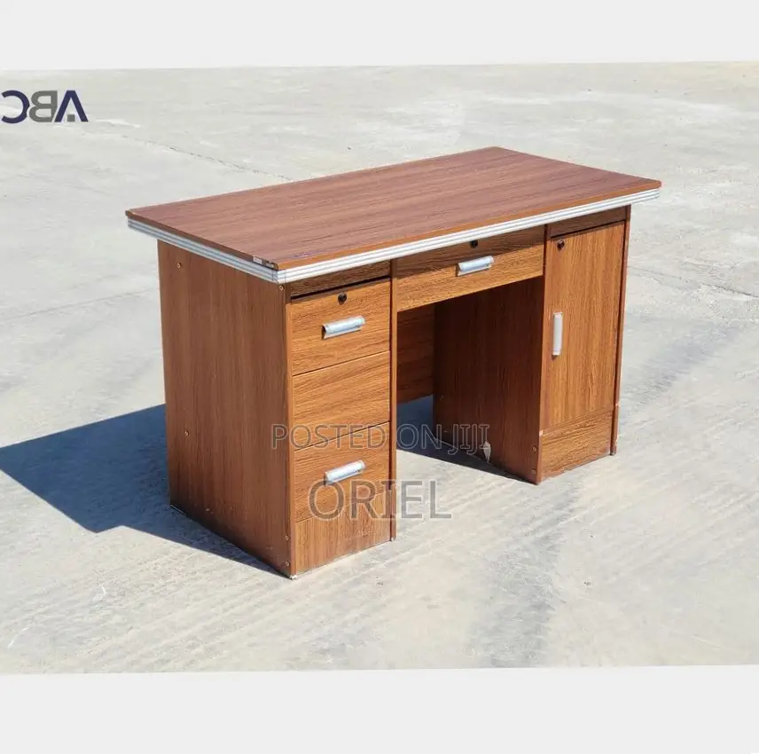 120CM Office Desk : Office Staff Room Desk With Lockable Drawers