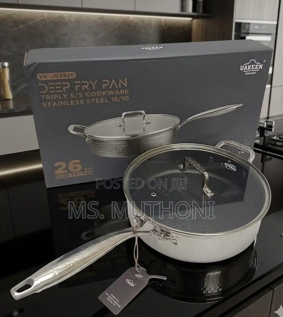Premium 18/10 Triply Cookware 3.4 L Deep Frying Pan