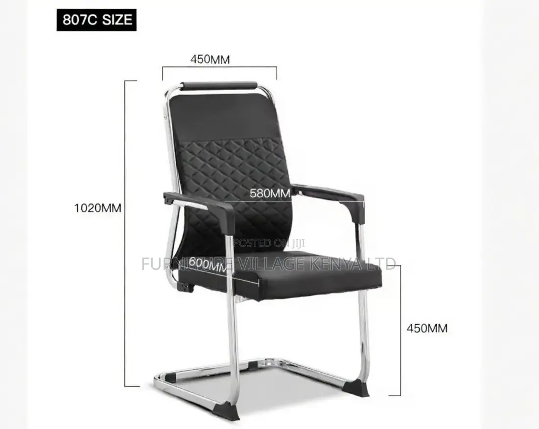 Boardroom Chair; Leather Mid Back Non Swivel Boardroom Chair