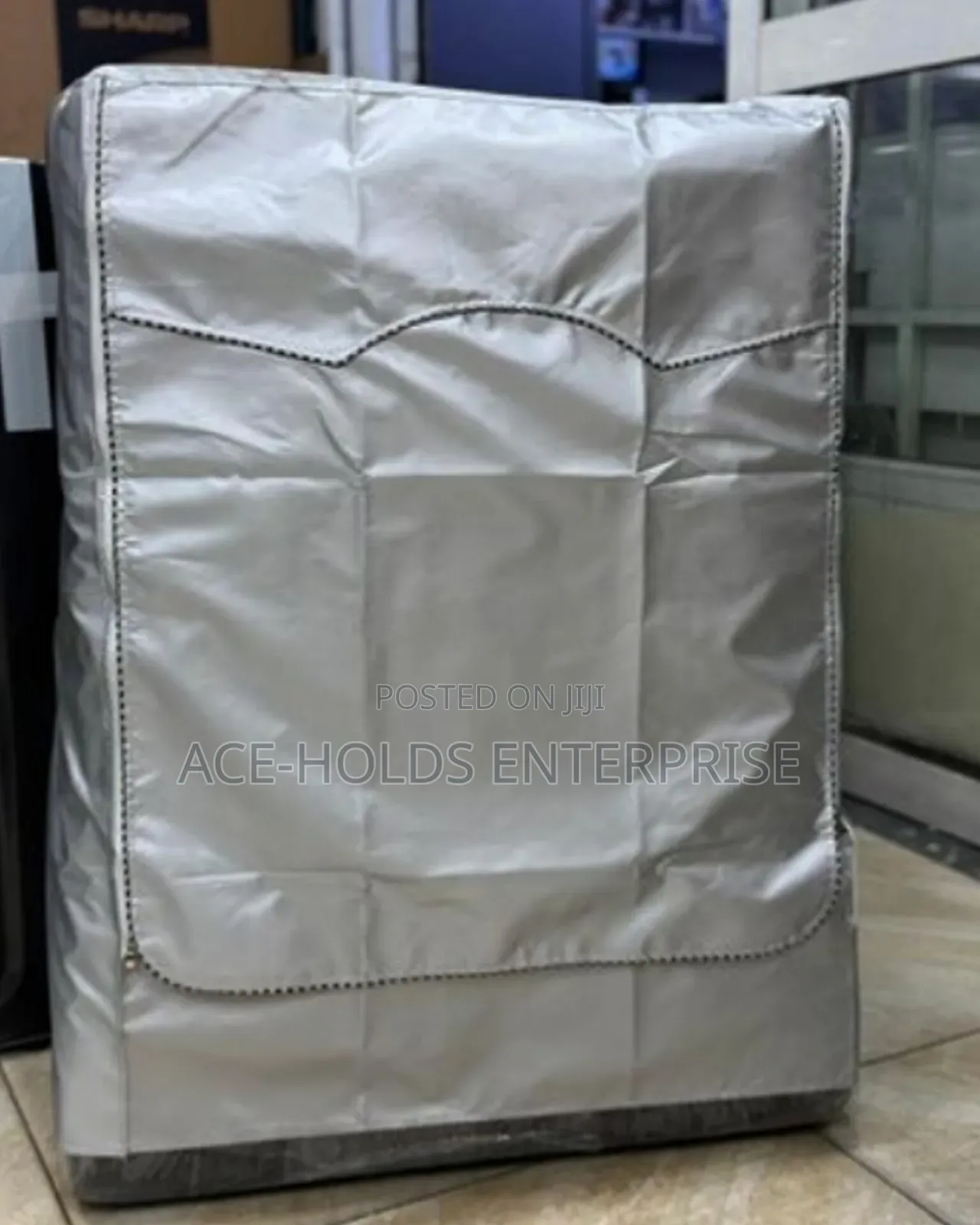 Front-Load Washing Machine Cover Silver-Coated Polyester Fabric