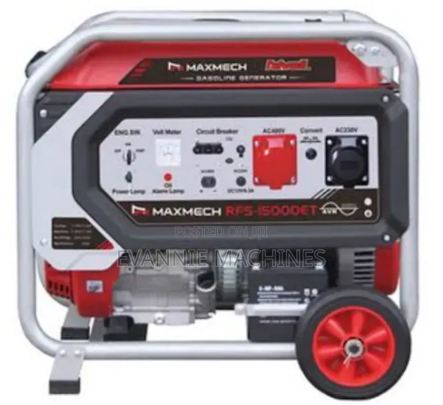 Maxmech 3.8kva 7.5hp Keystart Petrol Generator