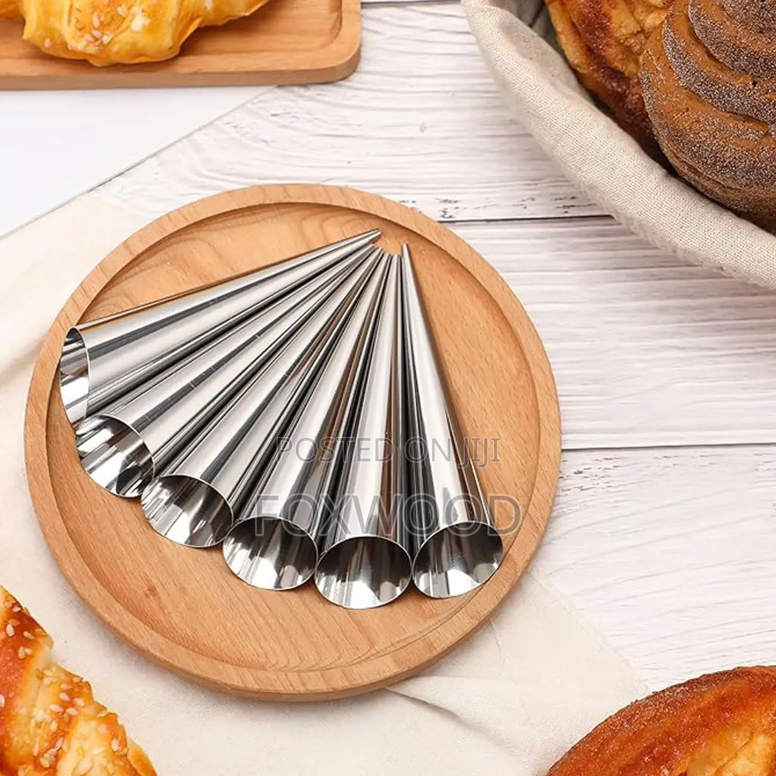 Stainless Steel Bhaji Cone 6pcs