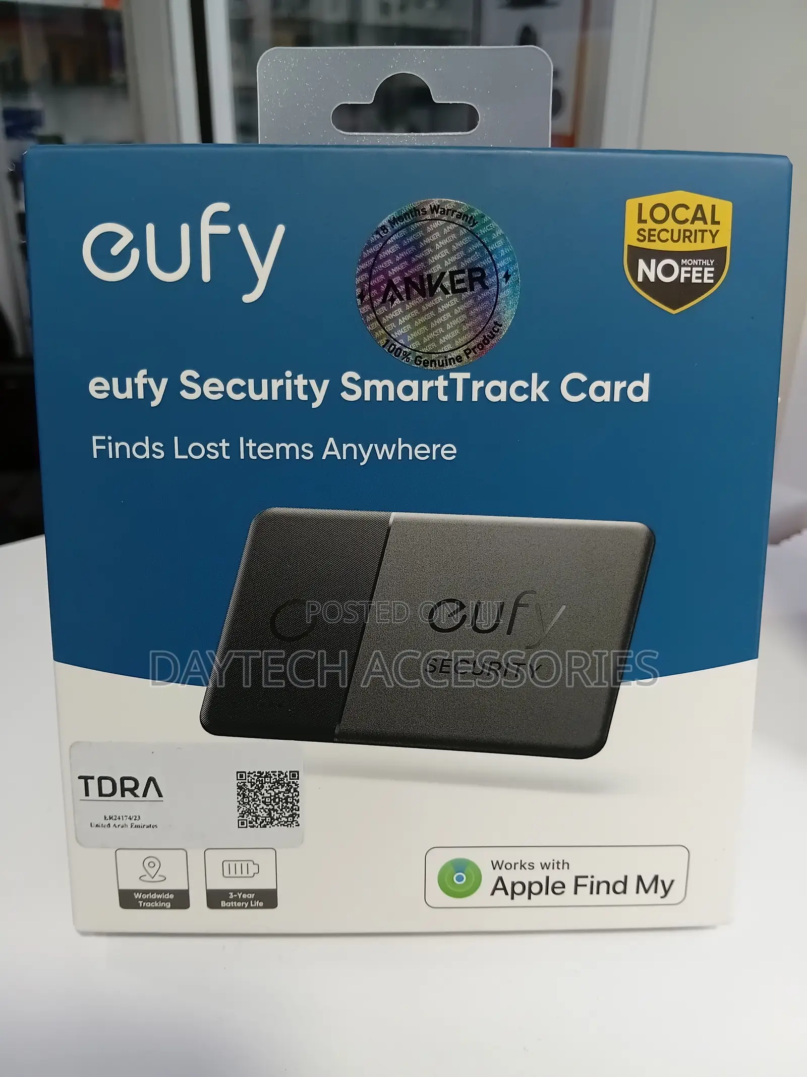 Eufy Security SmartTrack Card Credit Card-Shaped Item Tracker.