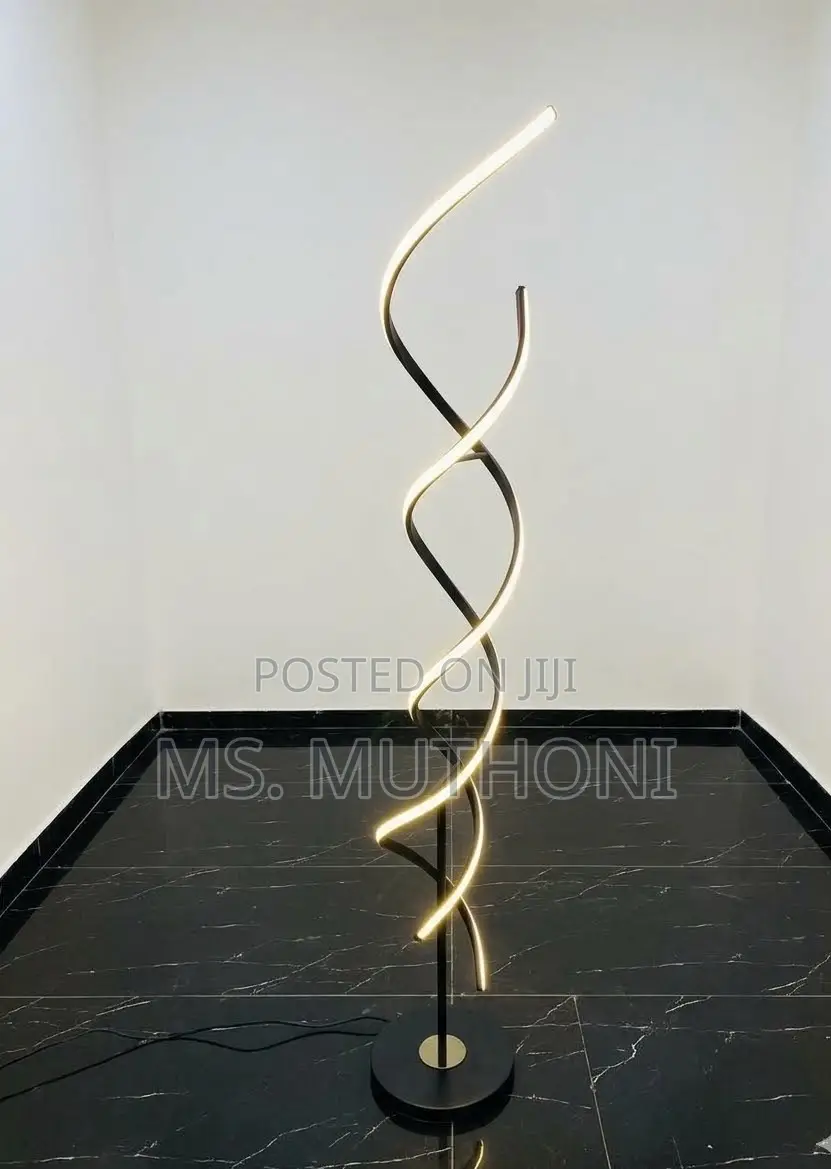 Twisted Line Standing Corner  Floor Light