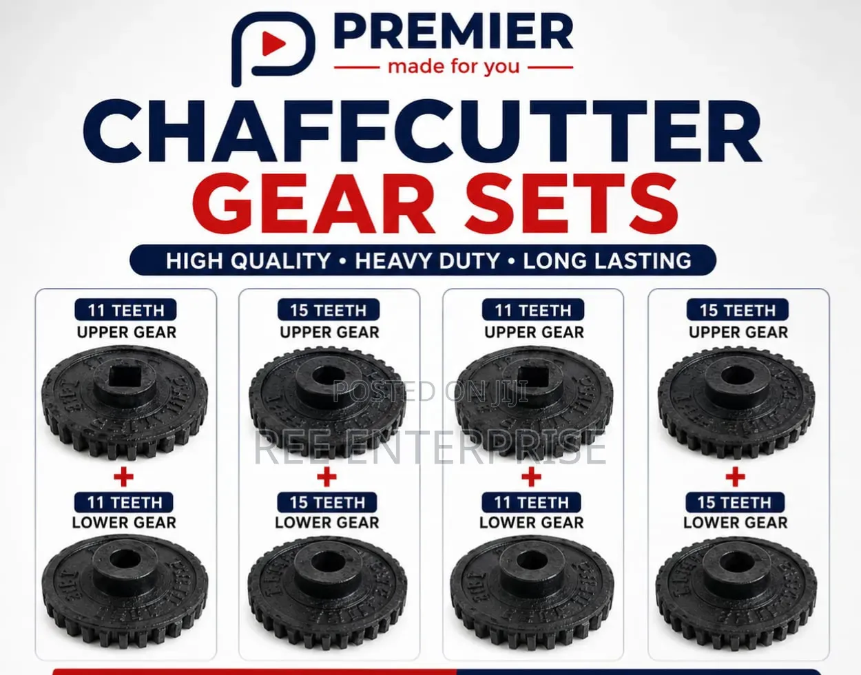 Complete Chaffcutter Gear Set Upper Gear + Lower Gear