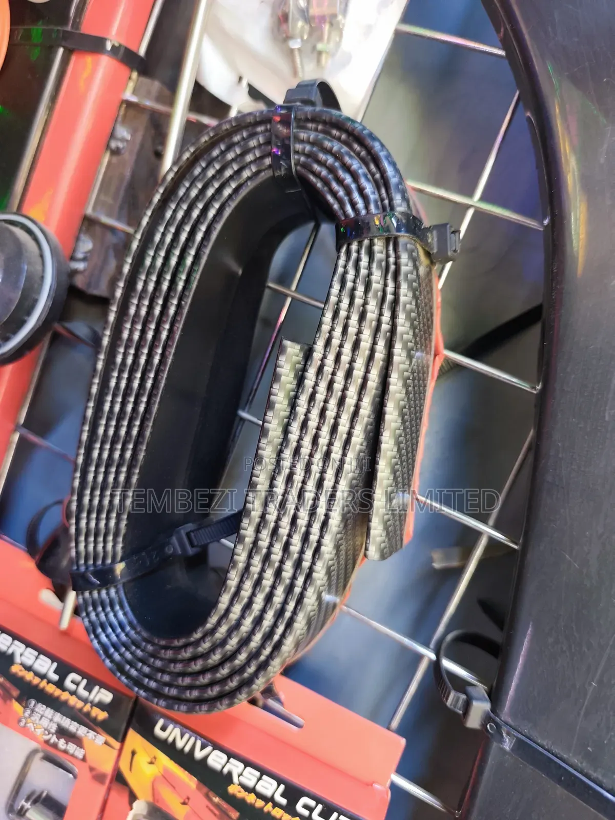 Universal Carbon Fiber Front Bumper Lip Spoiler Strip