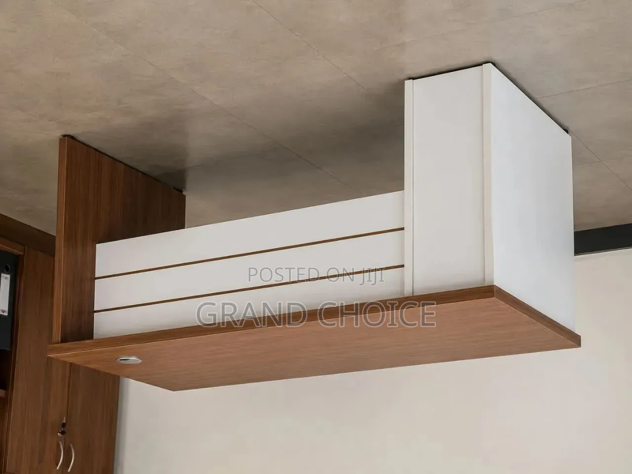 Wooden Managerial Desk With Side Storage