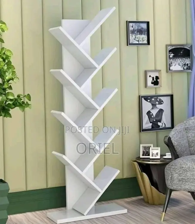 Office Bookshelf : 8-Tier Wooden Bookshelf