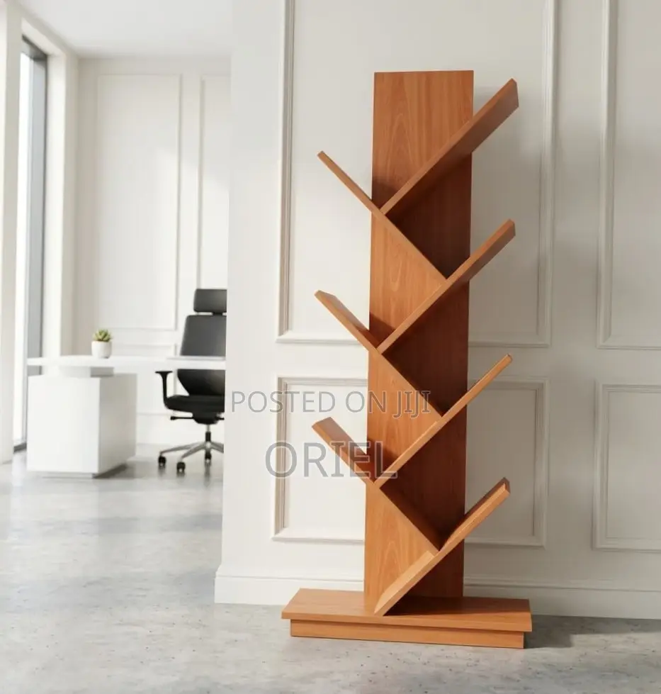 Office Bookshelf : 8-Tier Wooden Bookshelf