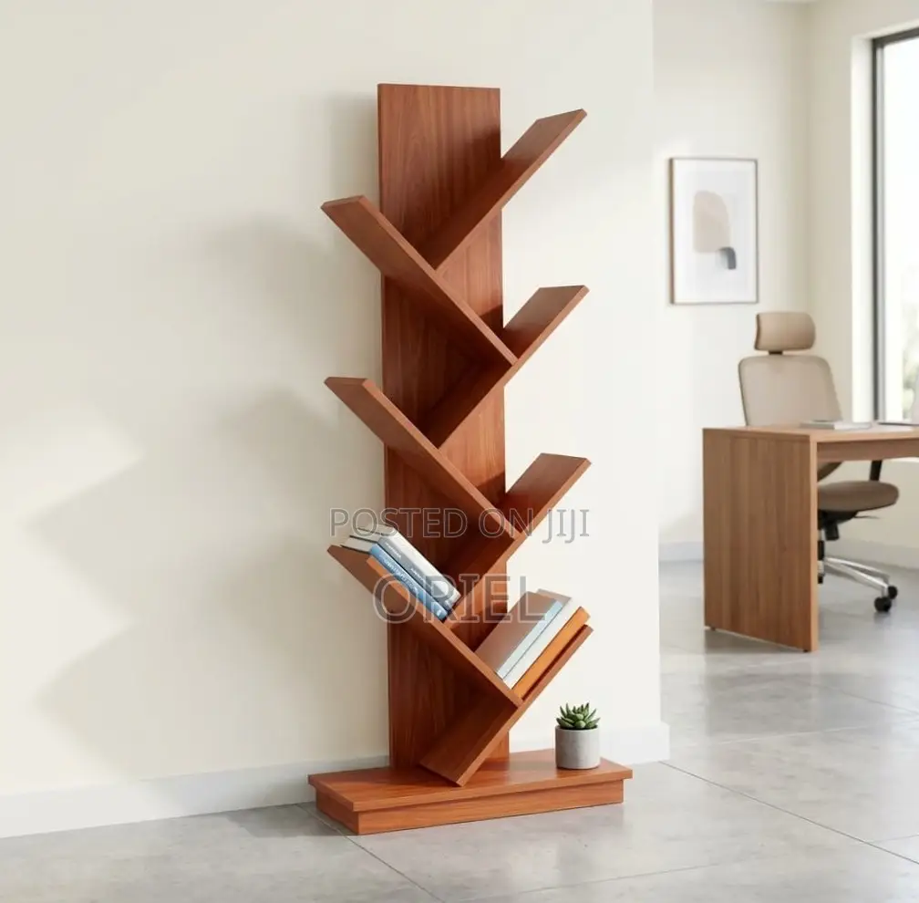 Office Bookshelf : 8-Tier Wooden Bookshelf
