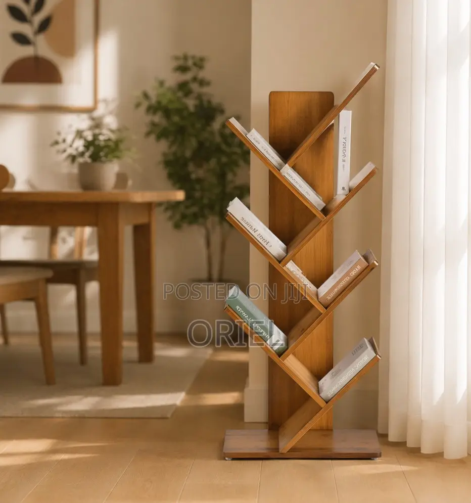 Office Bookshelf : 8-Tier Wooden Bookshelf