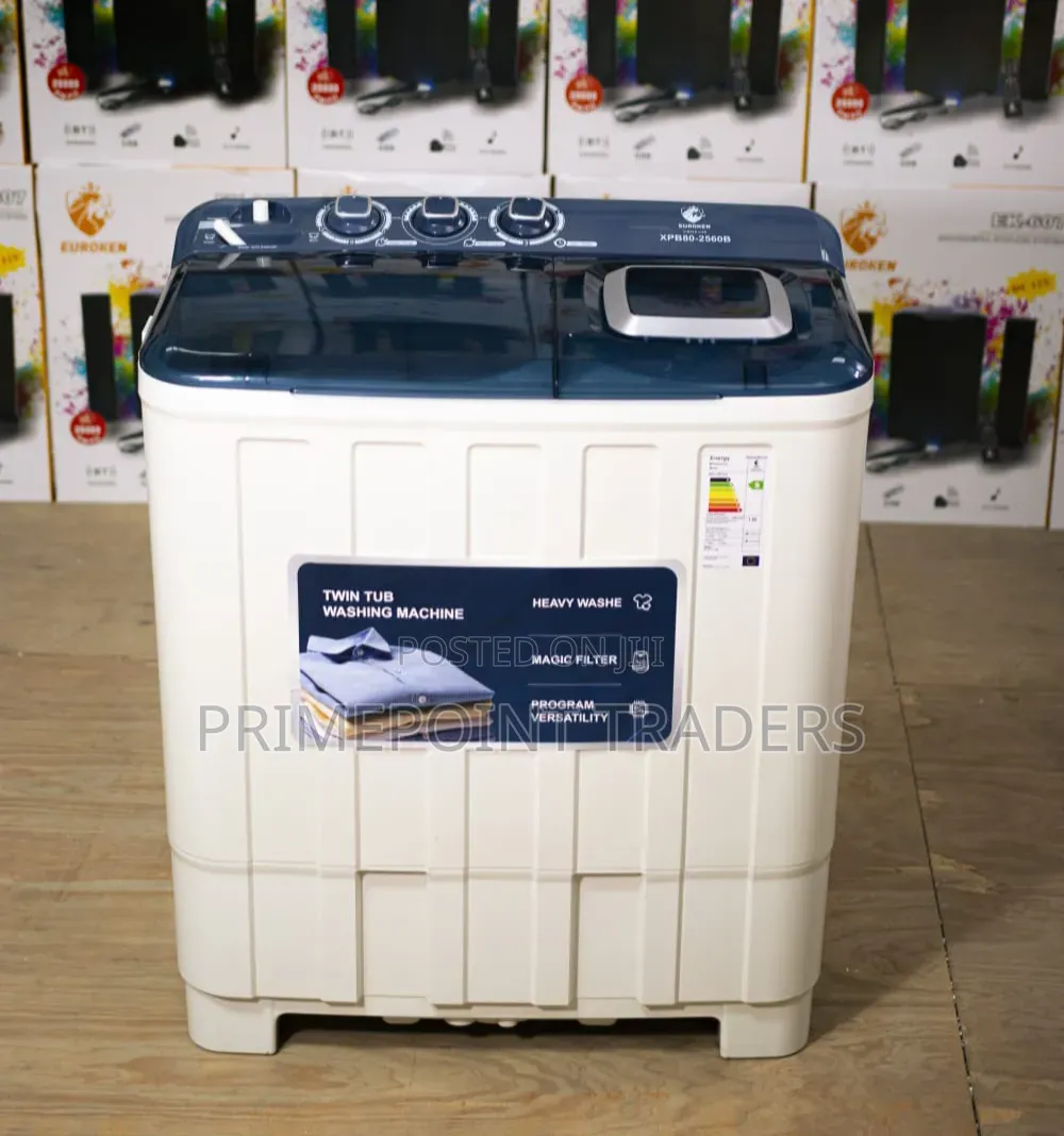 Euroken 8KG Twin Tub Washer – Convenient Family Washing Machine