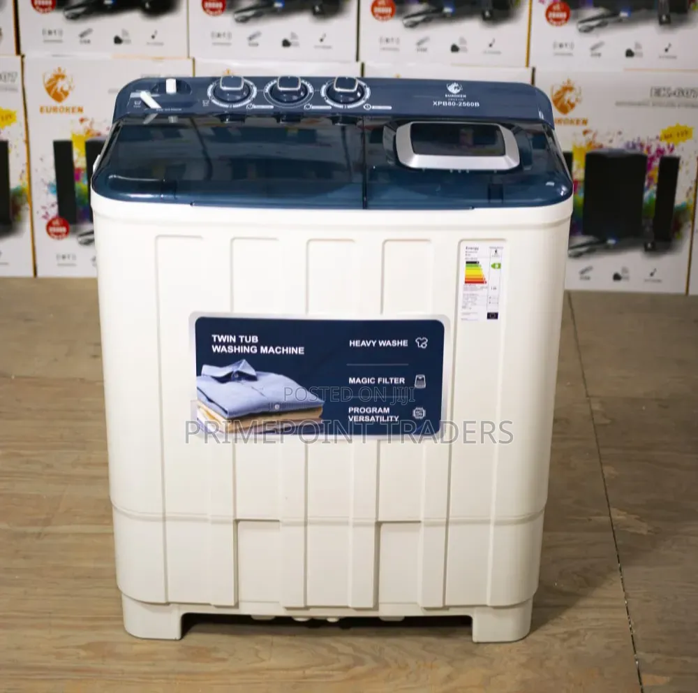 Euroken 8KG Twin Tub Washer – Convenient Family Washing Machine