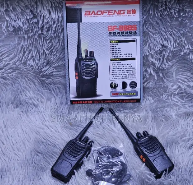 Baofeng 888s Walkie Talkie Radio Calls 5Km -2 Pieces 16 Channel