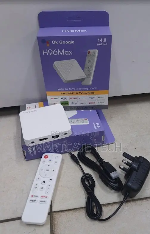 H96 Max Android 14 TV Box 2gb Ram 16gb Rom – 4k Smart TV Box