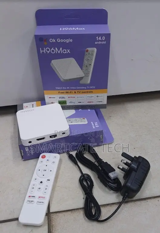 H96 Max Android 14 Smart TV Box 2GB+16GB – WiFi 6 & 4K