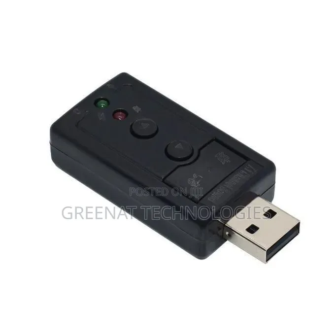 Audio Adapter for Headphones, Microphone, USB Sound Card 7.1, 3.5mm