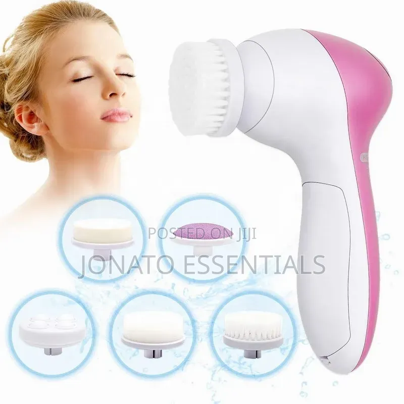 5 in 1 Electric Facial Cleansing Brush Massager Set