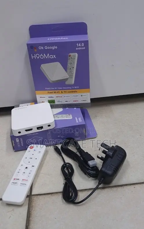 H96 Max Android 14 TV Box 2gb/16gb – 4K Ultra HD Streaming