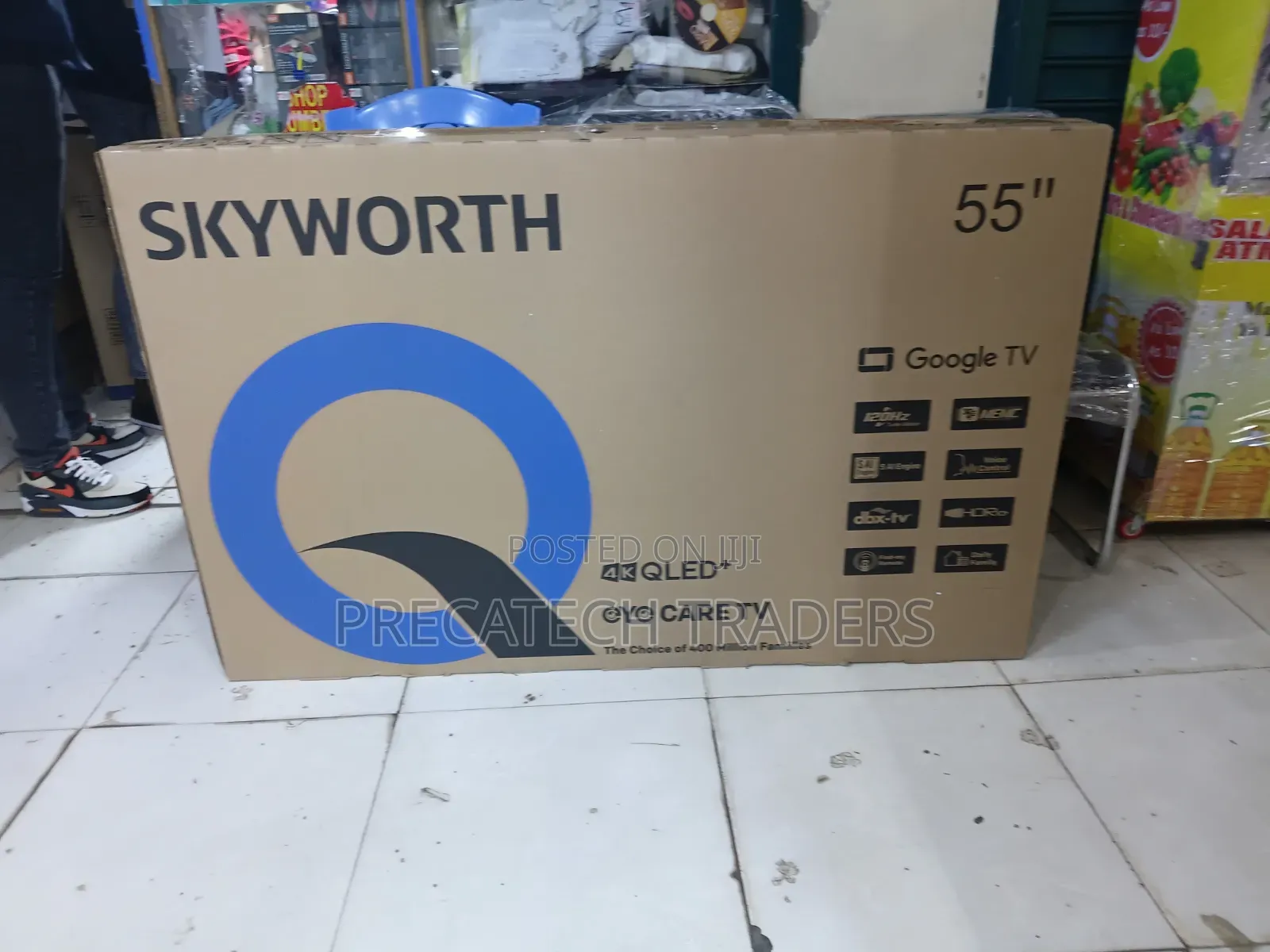 Skyworth 55 Inch 4K QLED+ Smart Google TV