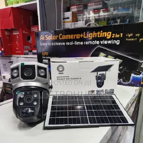V380Pro 4G Twin Lens Solar Outdoor Security CCTV