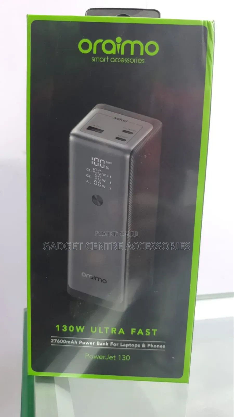 Oraimo 27600mah ,130w Laptop and Phones Power Bank