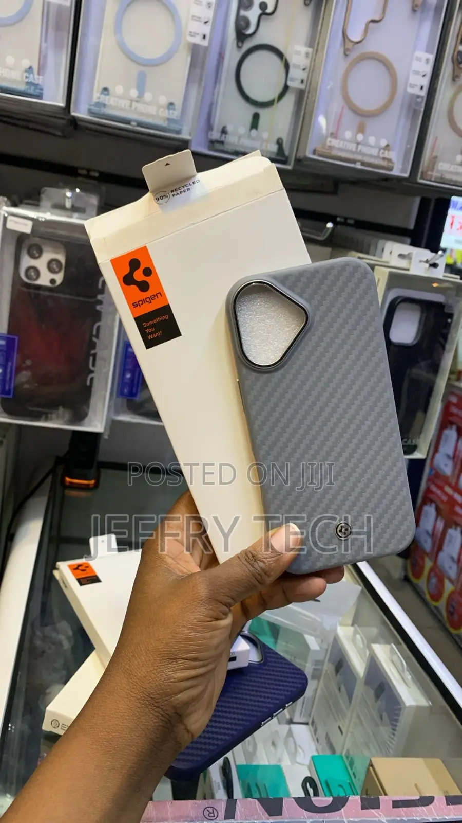 Spigen Enzo Aramid Phone Case. It Is From Bulletproof iPhone 17 Pro
