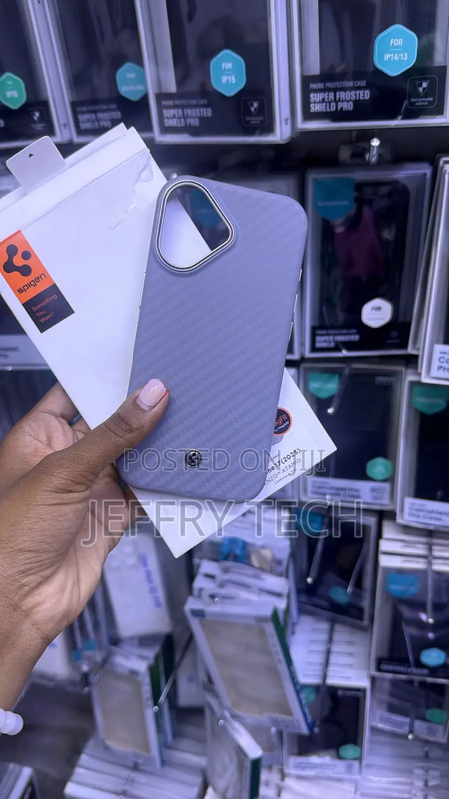 Spigen Enzo Aramid Phone Case. It Is From Bulletproof iPhone 17 Pro