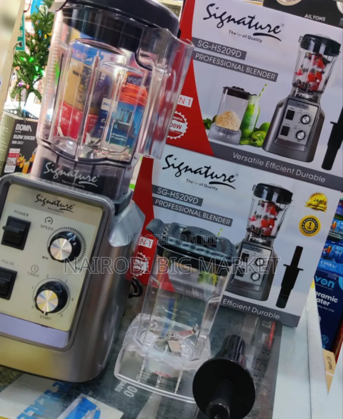 Signature 2 in 1 Commercial Blender With 2 Jars 1800w