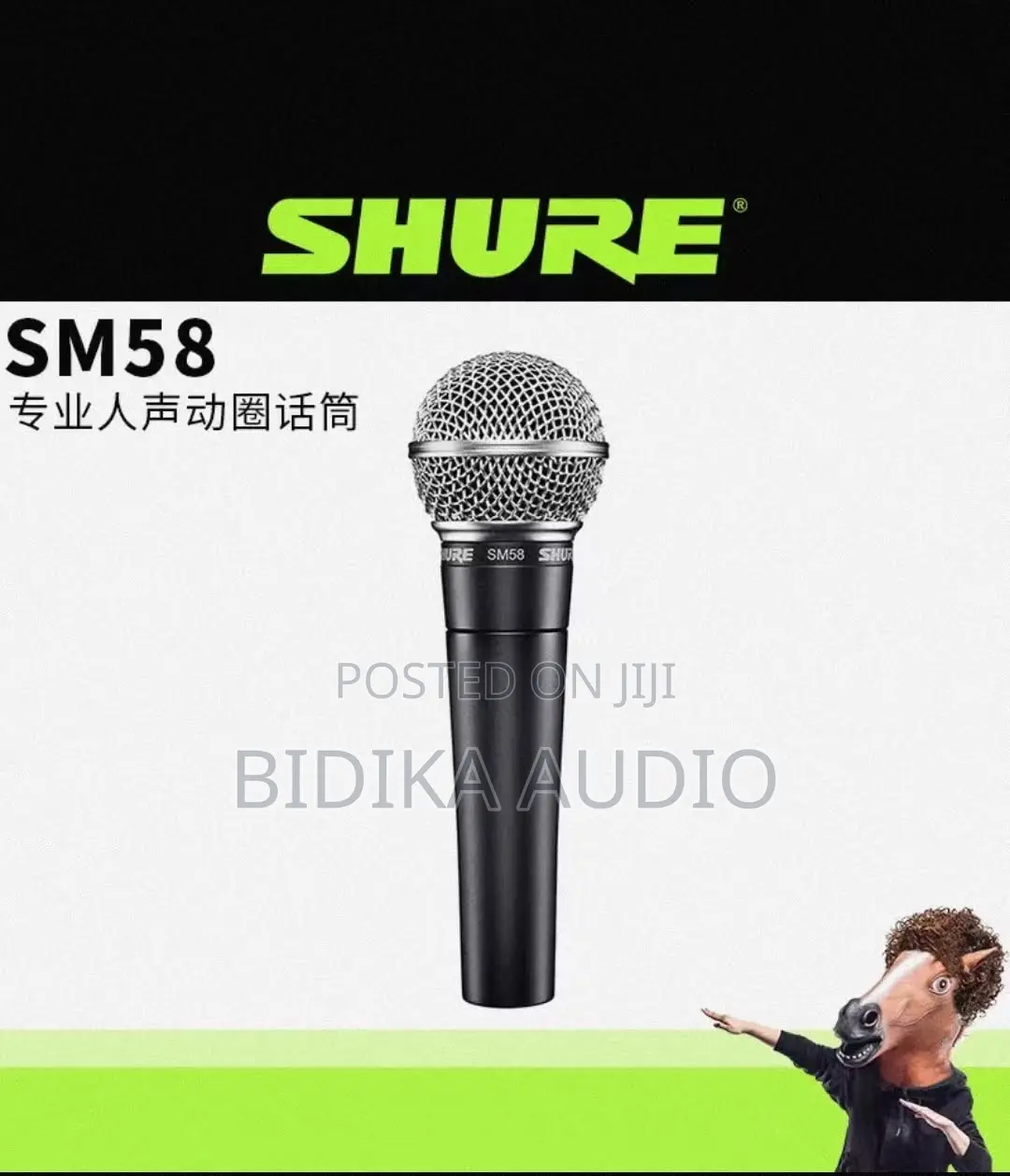 Shure SM58 Legendary Professional Live Sound Microphone