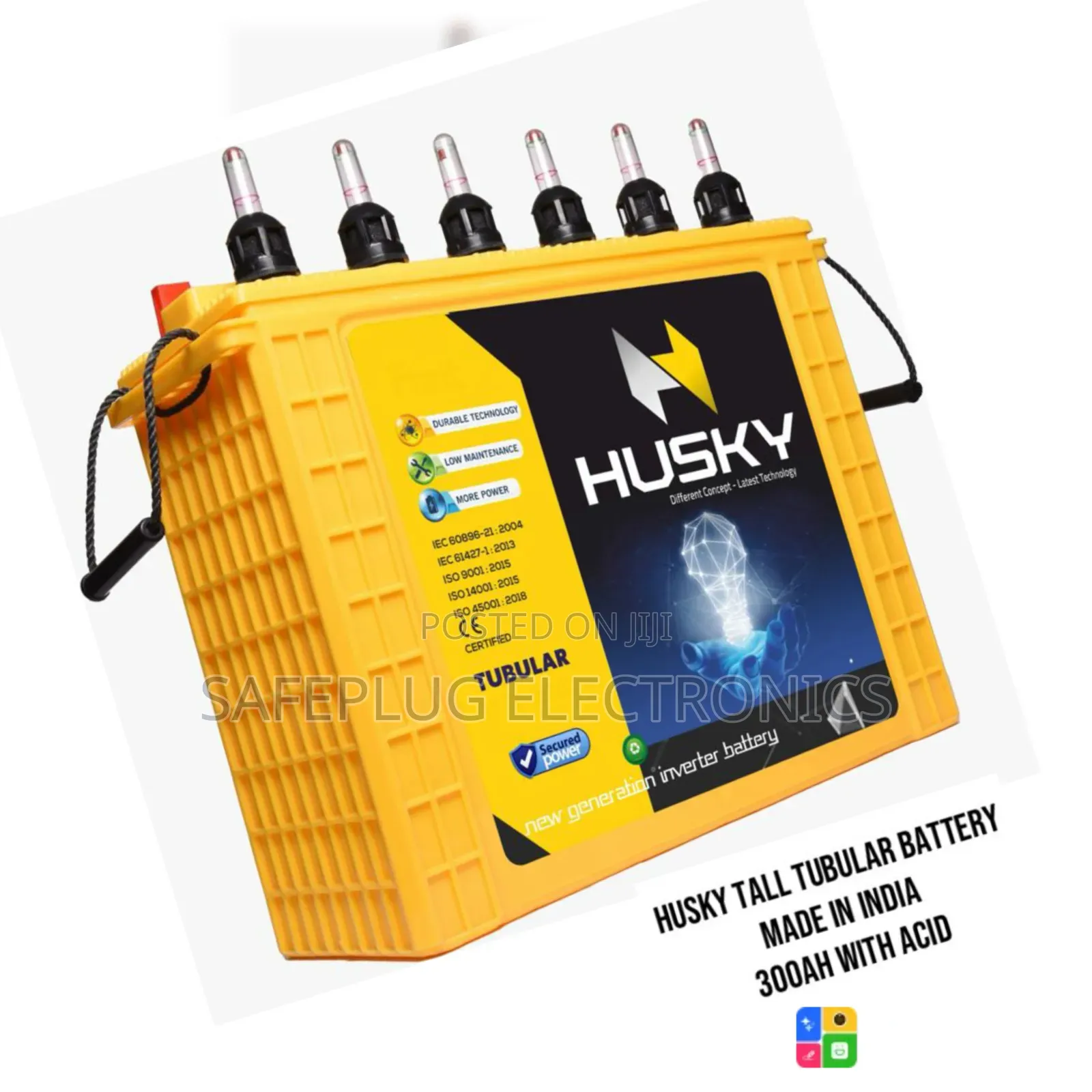 Husky Solar Battery – Tall Tubular Inverter Power Backup