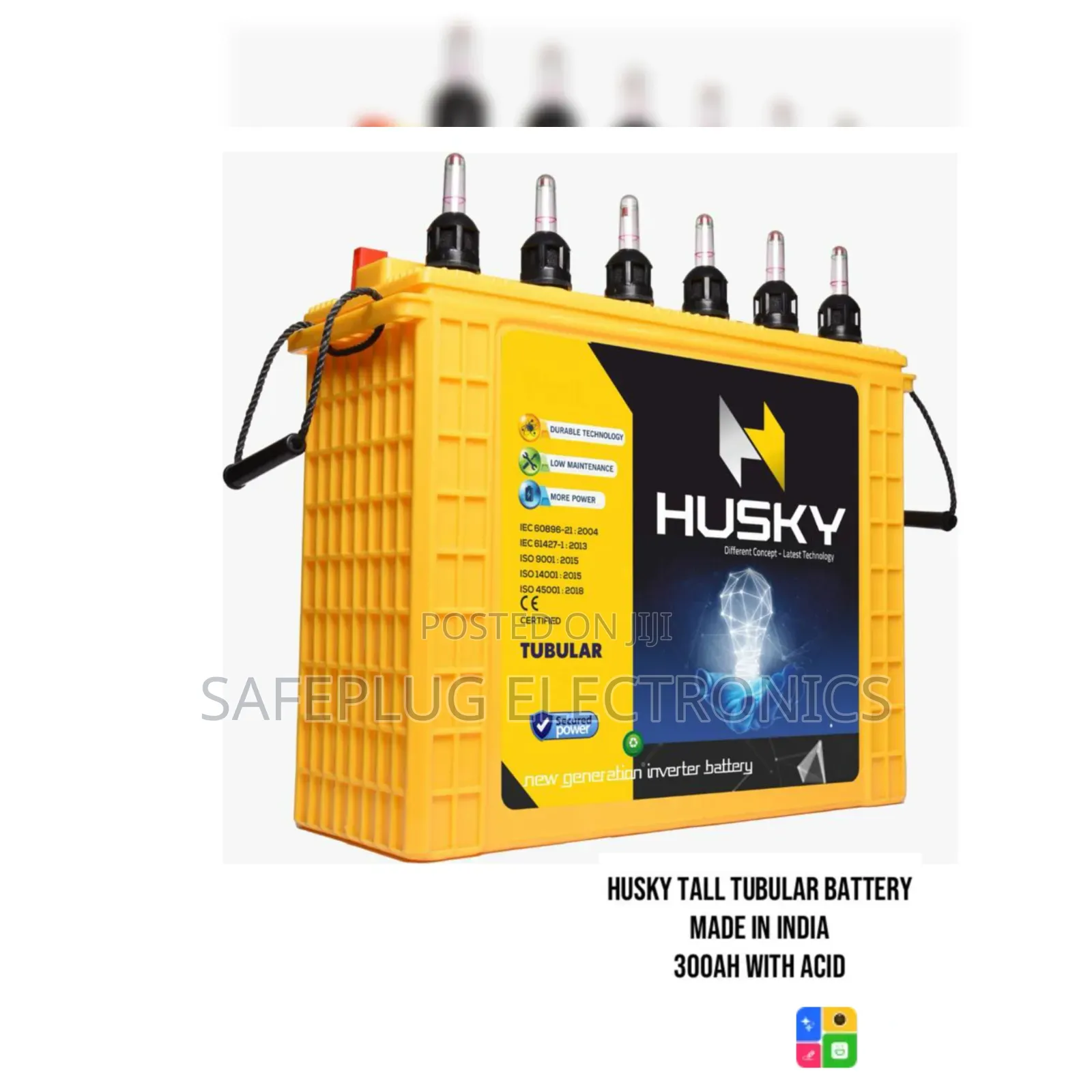 Husky Tall Tubular Battery – Deep Cycle Solar & Inverter Battery