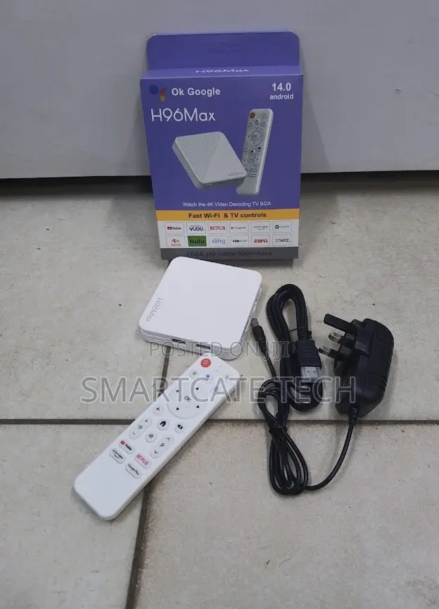 H96 Max M2 Android 14 Smart TV Box 2GB+16GB – 4K Ultra HD