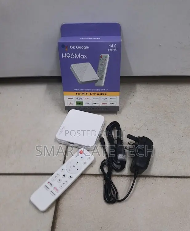 H96 Max 2gb/16gb Smart Android TV Box – Android 14, 4K & WiFi 6
