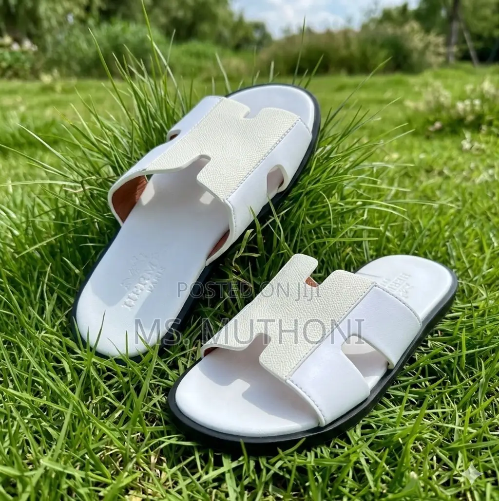 🖤🤍 Quality Gents Hermes Slides  Size 39-45