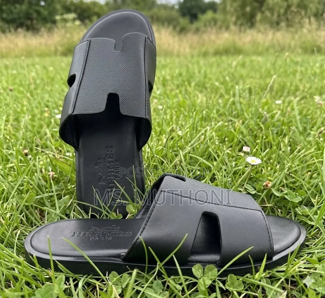 🖤🤍 Quality Gents Hermes Slides  Size 39-45