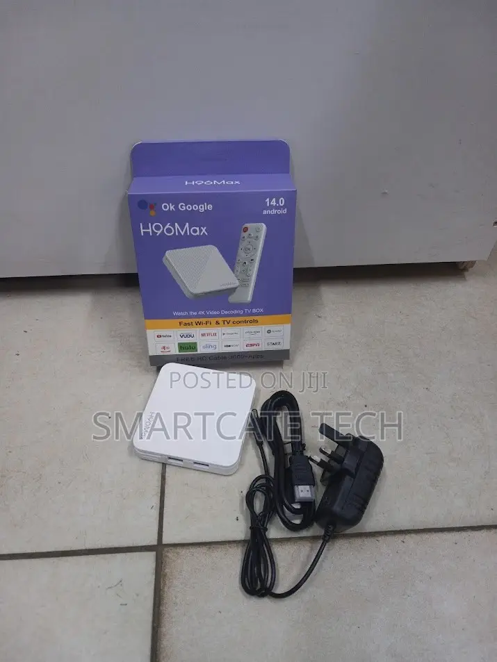 H96 Max Android 14 Smart Box 2GB RAM 16GB – 4K Streaming TV Box