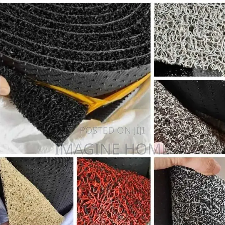 Bkack /Grey Color Spaghetti Carpet