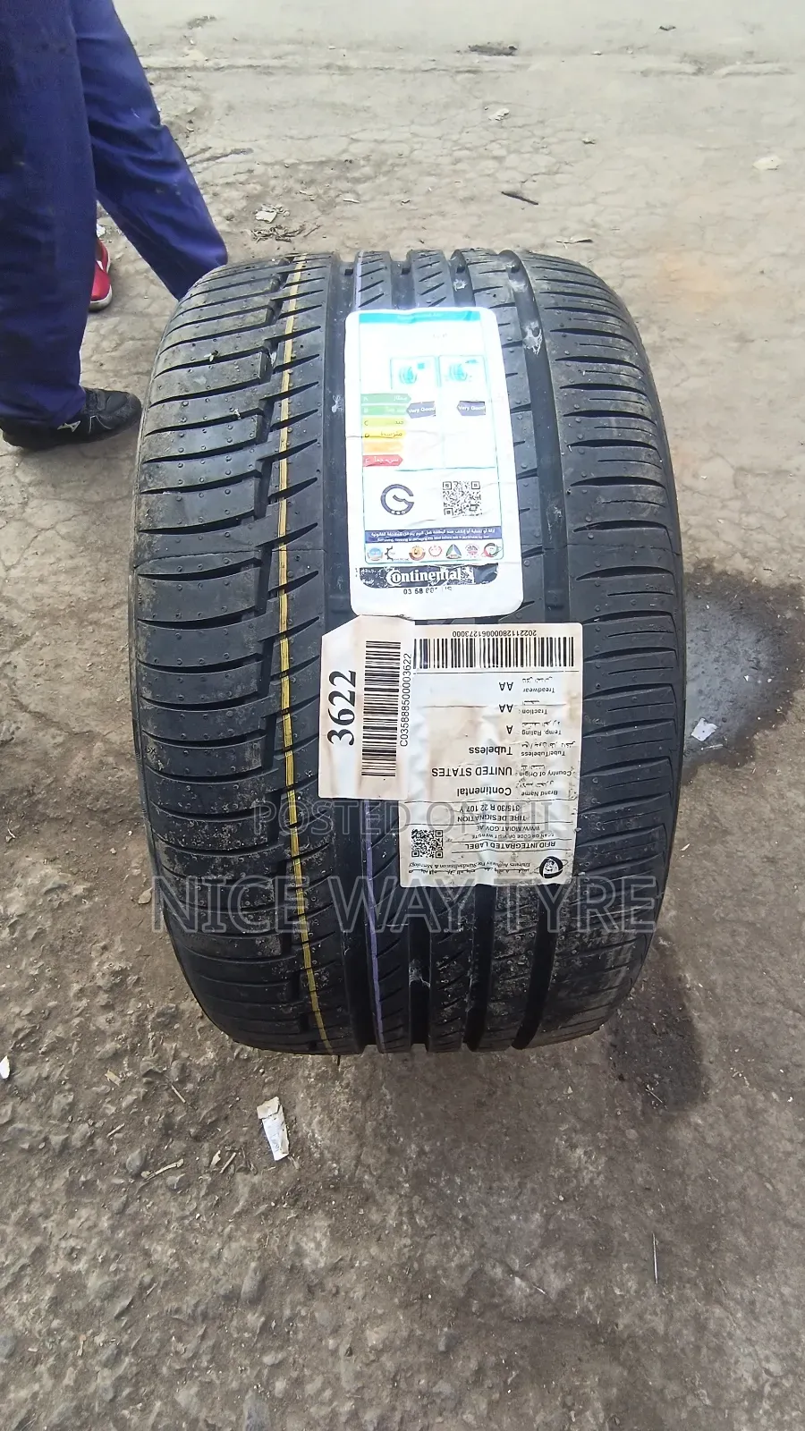 315/30r22 Continental