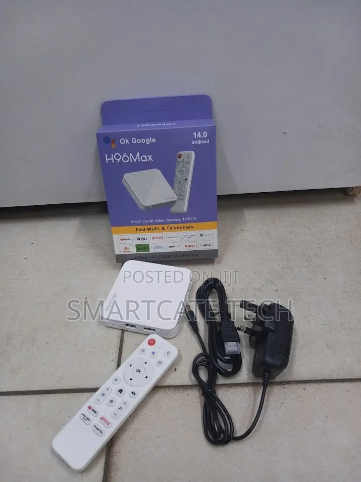 H96 Max Android 14 TV Box 2GB+16GB – 4K Smart TV & WiFi 6