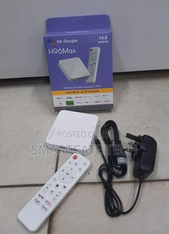H96 Max Android 14 TV Box 2GB+16GB – 4K Smart TV & WiFi 6
